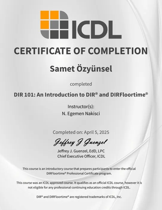 DIR 101 sertifikası